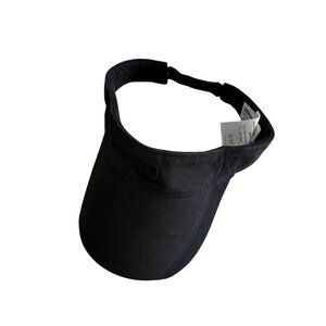 WILSON Women's Black Tennis Visor Hat NEW NWT